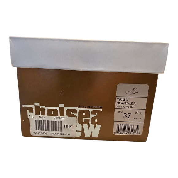 Chelsea Crew Trigg Leather Slide Sandal Womens Size 6 Black Vacation Beach NIB - Picture 11 of 11